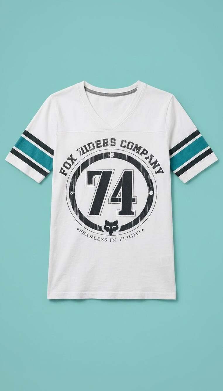 Fox Racing Fox Riders Company 74 Fearless in Flight V-Neck Jersey T-Shirt